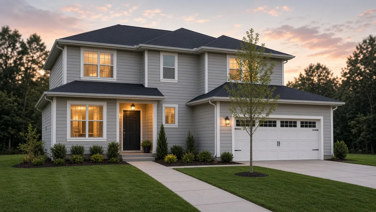 Modern American suburban home